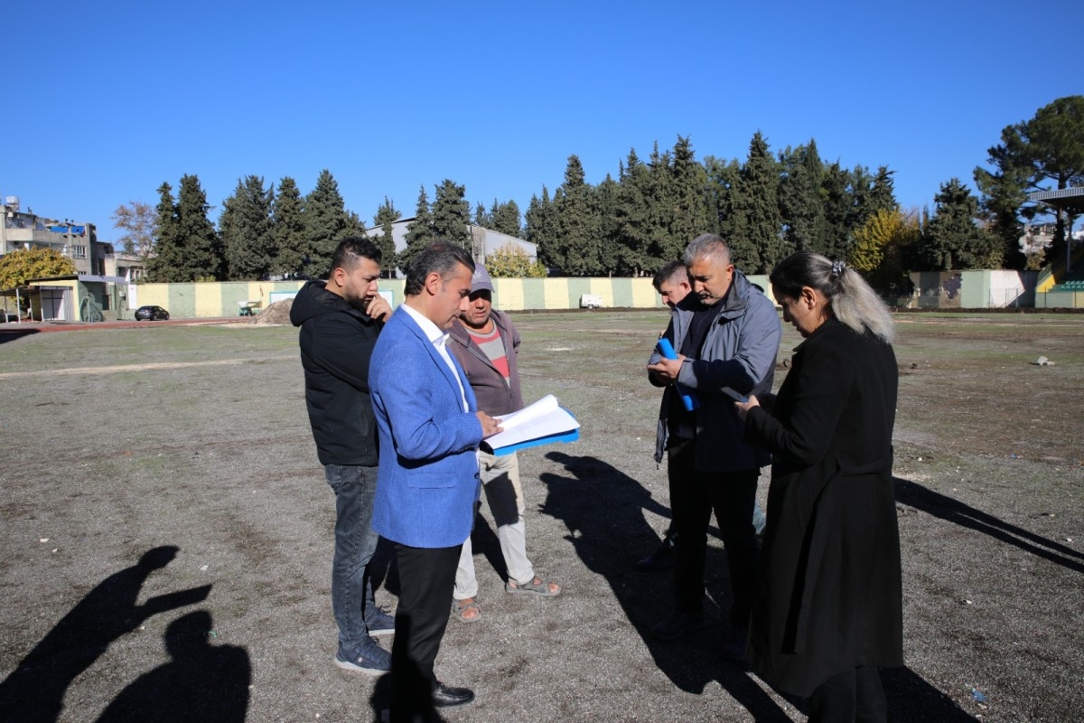 Adıyaman Atatürk Stadyumunda bakım ve yenileme çalışmaları başladı