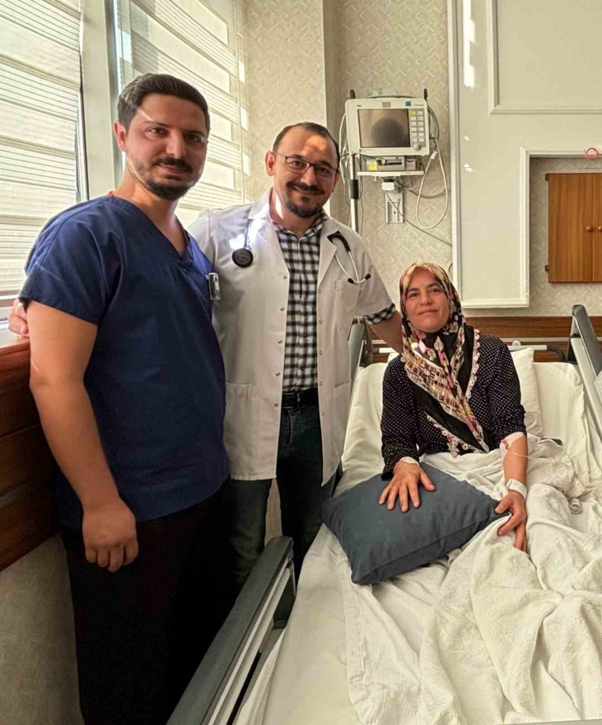 El bileğinden anjiyo ile sağlığına kavuştu
