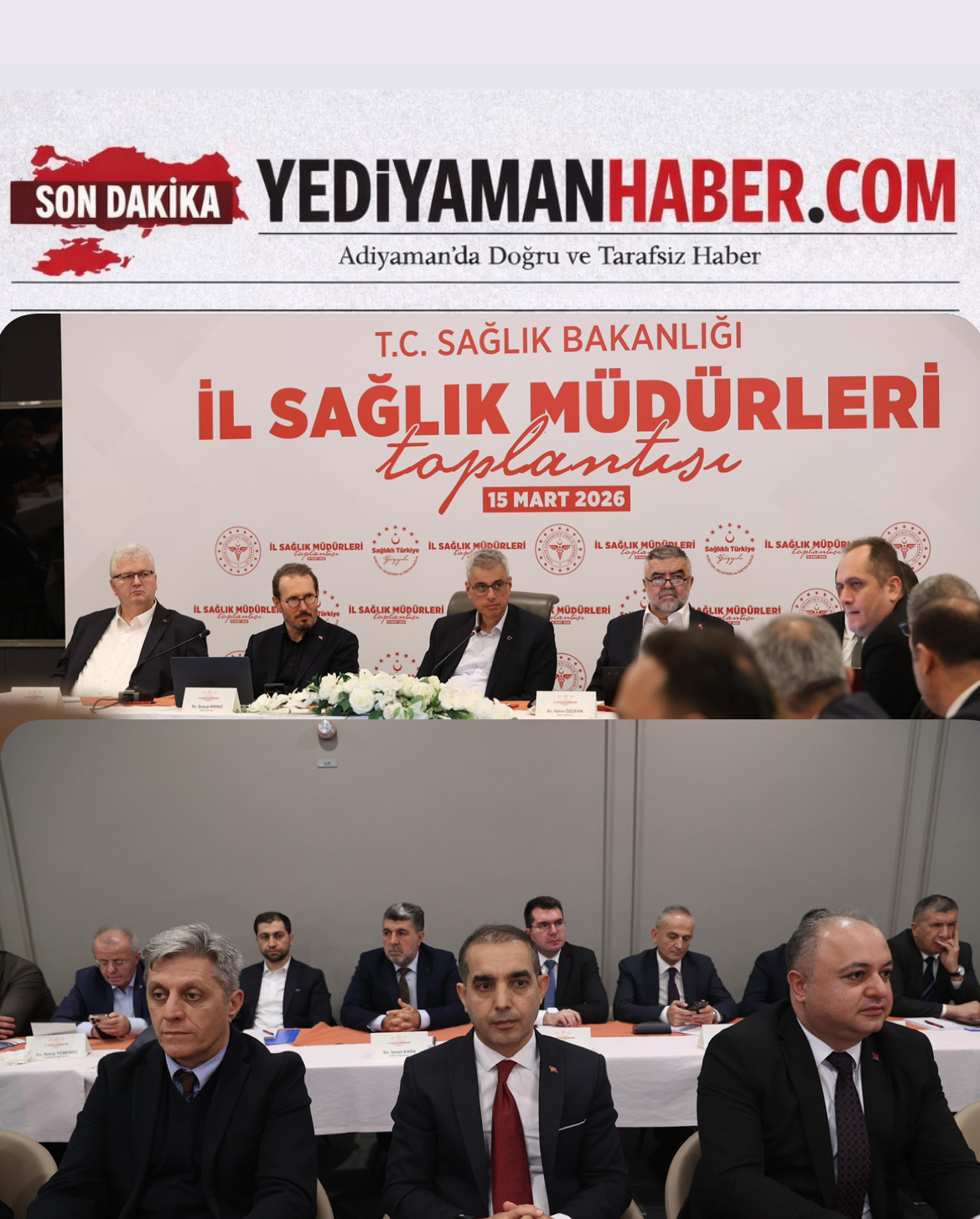 Adıyaman İl Sağlık Müdürü Prof. Dr. Mehmet Şirik, İl Sağlık Müdürleri Toplantısına Katıldı